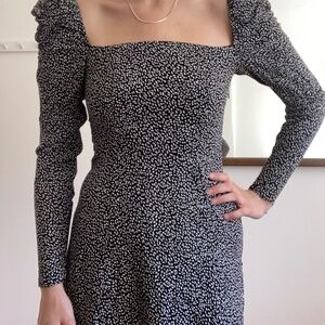 & Other Stories Square Neck Midi Dress Size 4